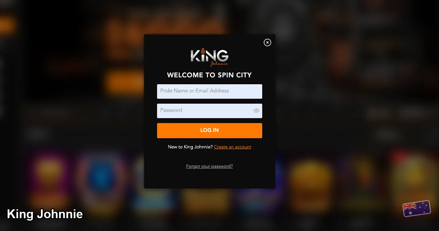 King Johnnie: login login – King Johnnie